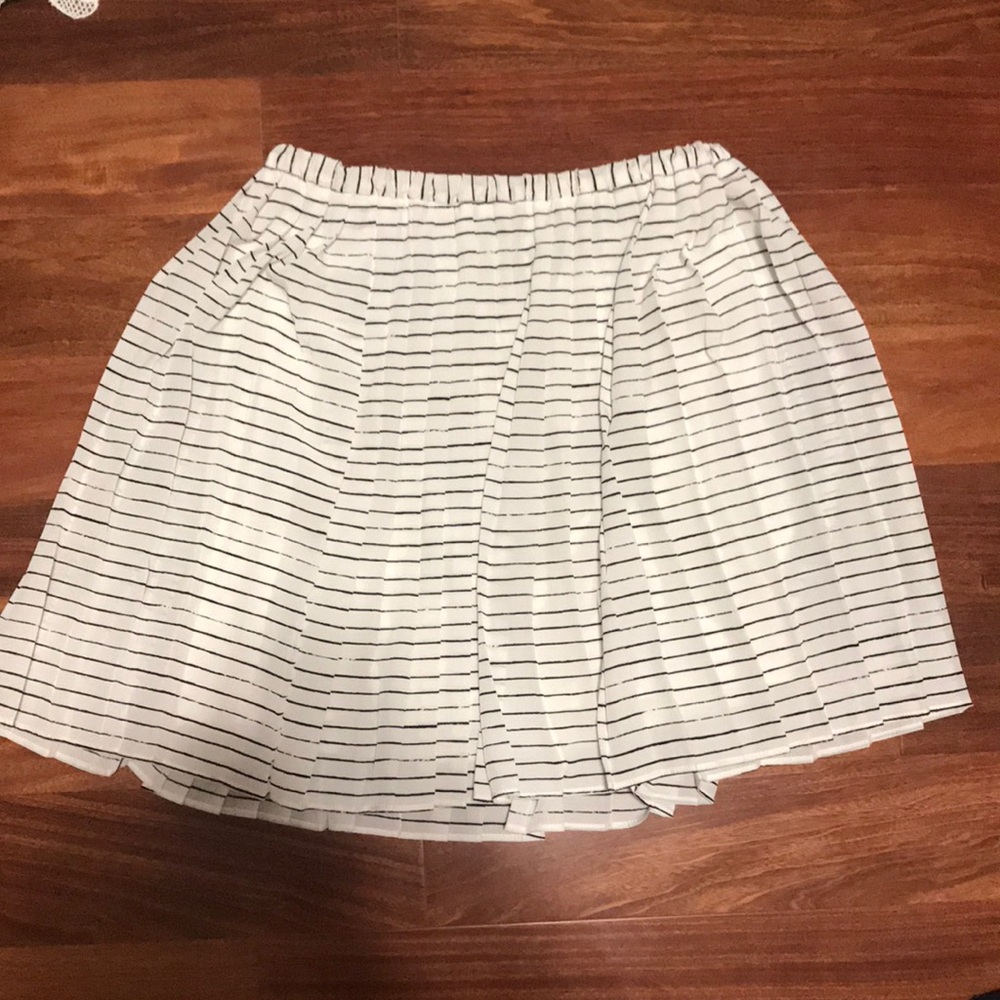 striped flirty skirt